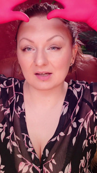Asmr w rękawiczkach medycznych: Jestem twoim szefem. Arya Grander.