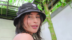 Jenifer Play: Amerikalı ponpon kız Koç Jenniferplay ile Pascual Guerrero Stadyumu'nda yoga...