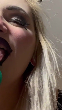 Clown Girl Gives You a Sloppy Vaping Blow Job