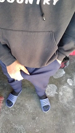 At the Gate of My House Taking Out My Dick