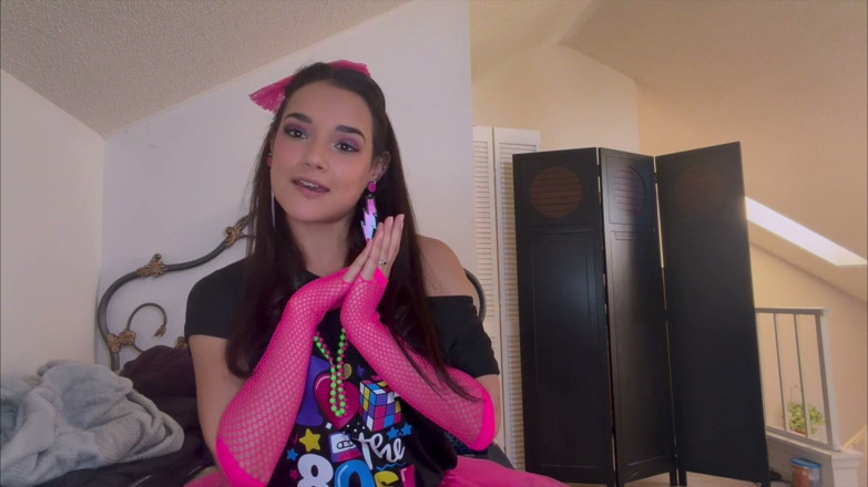 Tied_Tales: Zara's Sultry '80s Jerk off Instruction - POV Neon Seduction Awaits!