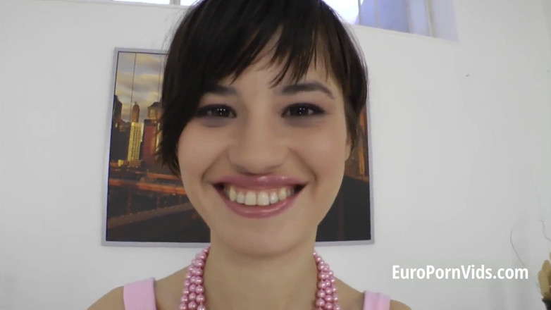 European fresh porn: Plochá, hubená děvka ošukaná do zadku tlustým čůrákem