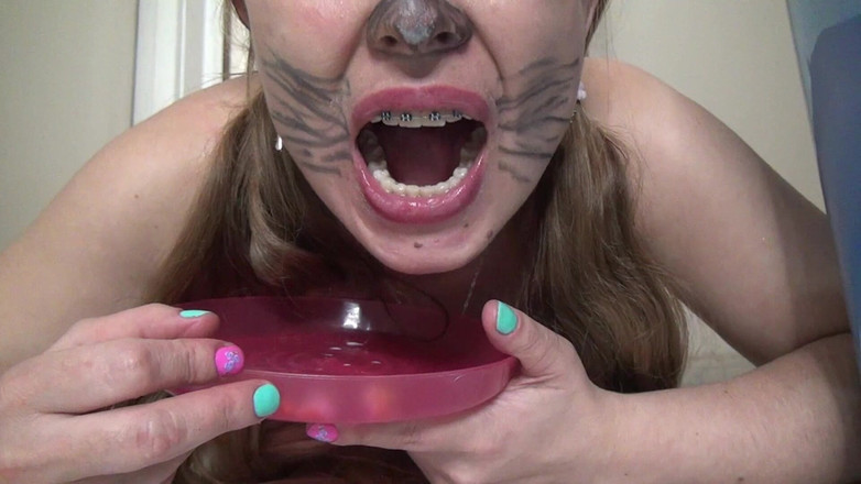 Angel eyes studio: Sexy Kitten Swallows Gummy Bears!!