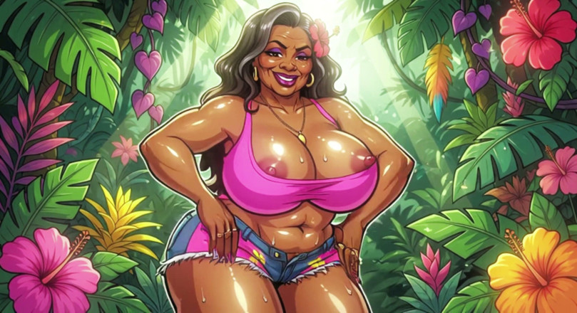 AI Porn: Exotic Jungle Bbws Animations