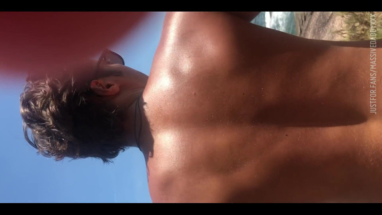 Massive daddy xxx: Macho Fucks His Boy at the Beach