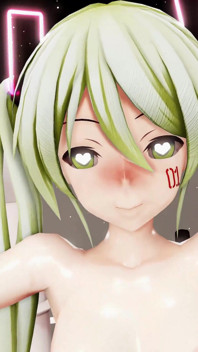 Hatsune Miku เต้นหีหายเฮนไต Vocaloid ใส่ลูกปัดรูตูดแล้วถอดเสื้อผ้า