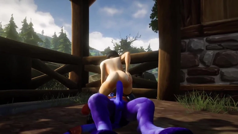 Wraith ward: Big Blue Dick Anal : Warcraft Porn Parody