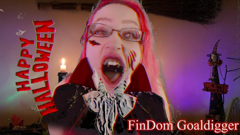 FinDom Goaldigger: Happy Halloween transformation