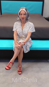 Sherry in a White Dress with Hearts