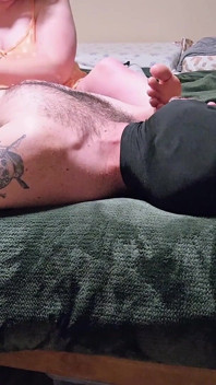 Foot Fetish Ball Busting Handjob