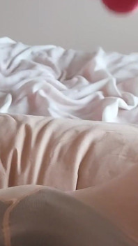 Hladké Zadek Sissy Cums v Sheer Tights, Basque & Podpatky