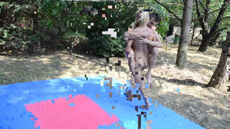 KO Entertainment: At the Backyard, Hot Teen Lana Pleasure Her Boy