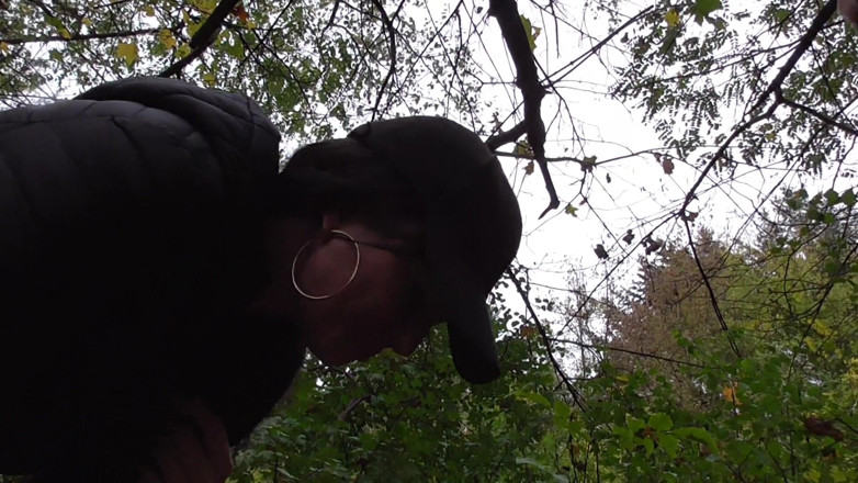Femdom Austria: Spitting session in the forest