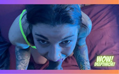 Wow! Deep throat, I got sucked, I came, and I got milk up my ass thumbnail