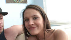 Smokin Hot Teens: Slender babe in socks fucks with her hot stud