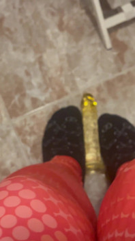 Young Man in Leggings Masturbates