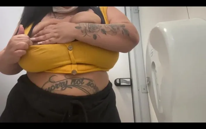 Mary Jhuana: Naughty Bathroom Strikes Again and Sticks Balls up Her Ass...