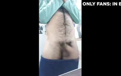 Masturbating My Fat, Hairy and Long Penis in My Room
