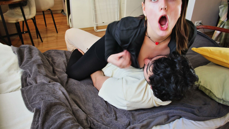 Artur and Diana: Wild Wife Uses Her Husband as She Wants Dry Hump &amp;...