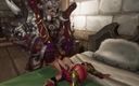 Wraith ward: Rothaarige Elfe von einem Orc Warlord zertrümmert: Warcraft Parodie