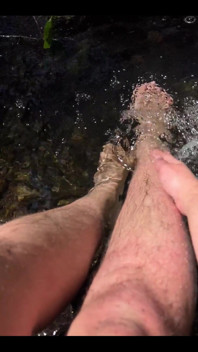 Rushing Water Against My Hirsute Legs