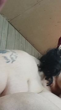 Sycking Her Pussy Juices off That Monster Hand