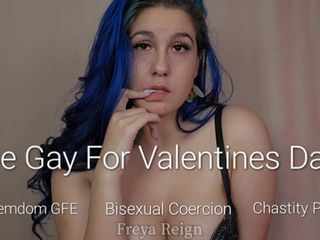 Freya Reign: Buď gay na Valentýna: Femdom Gfe