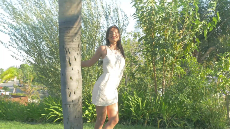 CBD Media: Brunette teen with nice firm tits solo masturbation