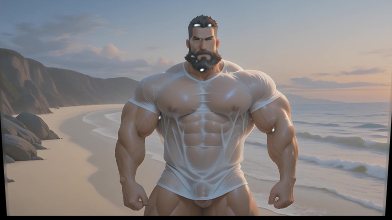 LustMen: Rockstar Hunk Solo Teasing Balls and Shaft with Cum Splatter