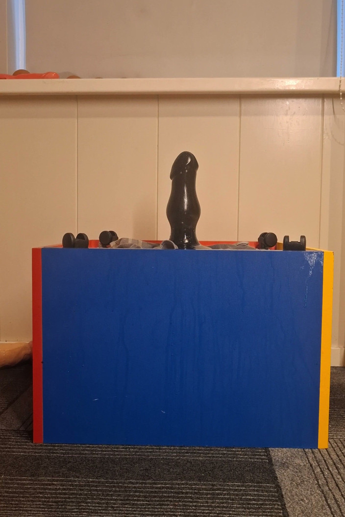 NoFace Twink X: Hot Twink Riding Bi Dildo Deep Anal Stretch