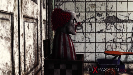 3dxpassion: Super gostosa universitária sexy é fodida com força por um palhaço...