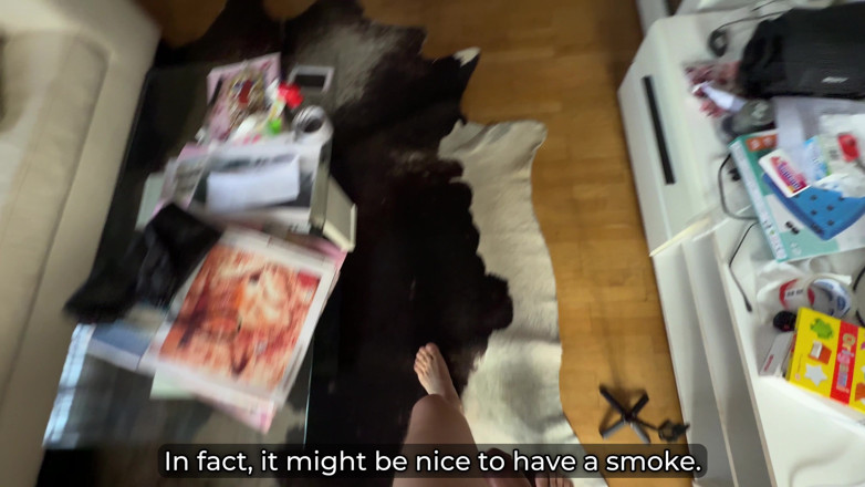 Toma Mur: Step Mom Catches Stepson Smoking - Smoking Blowjob &amp; Facial!