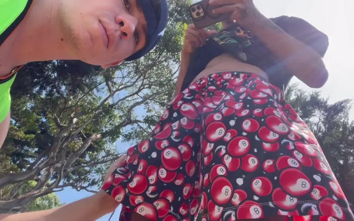 Icyhot707: Two Skinny Latino Guys Cruising in a Forest