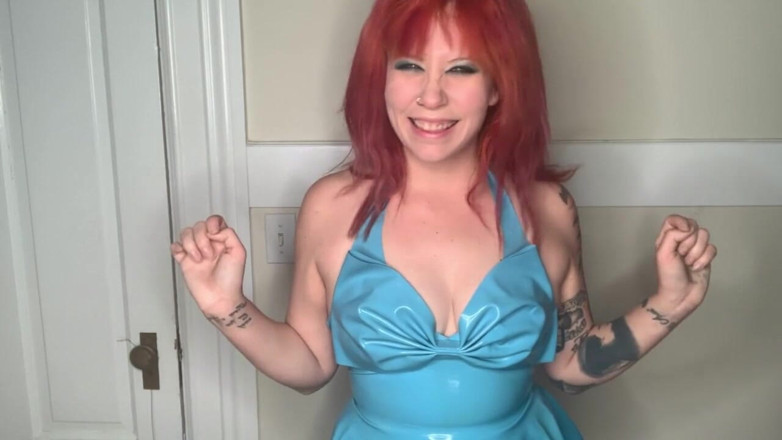 Deanna deadly: 增加我的力量和财富蓝色乳胶红发崇拜女主调教