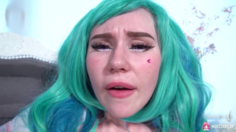 Nu Cosplay: Leyla lure ist eine geile blauhaarige hentai-schlampe