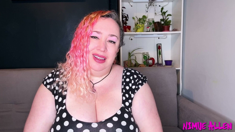 Nimue Allen: Wank Through Your Pink Lace Panties for Me