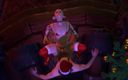 Wraith Futa: Christmas Femboy Elf Rides Santa's Dick