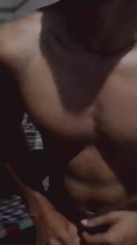 A Muscular Teen Boy Show His Body