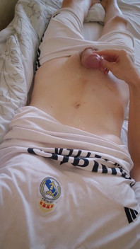 Boy in a Football Uniform