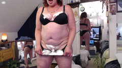 dawnskye1962: V223 sebatan seluar dalam diisi krim dan coli untuk Steve,...