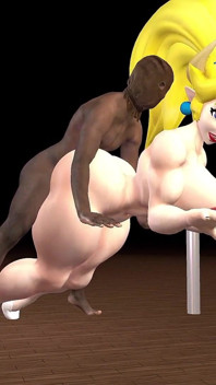 Bowsette Pozycja na pieska w zamku