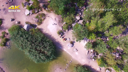 Peaches and Bananas: Outdoor fuck shooted by drone