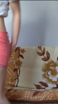 Sexy Teen Weting Her Pants and Fingering Her Pussy