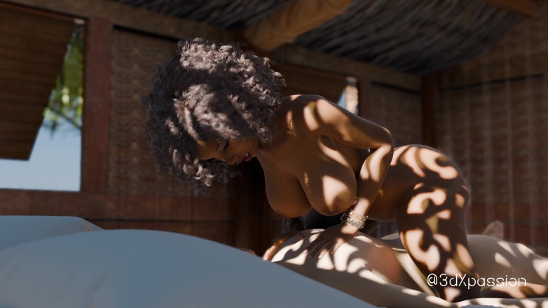 3dxpassion: Nexus-3 Oasis - morena tetona Fatima chupa la polla y monta...