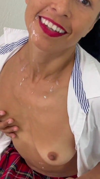 Cum on Tits Collection - 4 Sextapes in 1 - Over 46 Mins