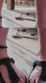 Barefoot Slide Show with a Nylonjunge in Birkenstocks