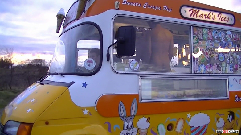 Euro boy xxx: Fucking in an ice cream truck