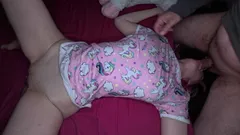 A Cute Girl Is Awakened by Her Daddy