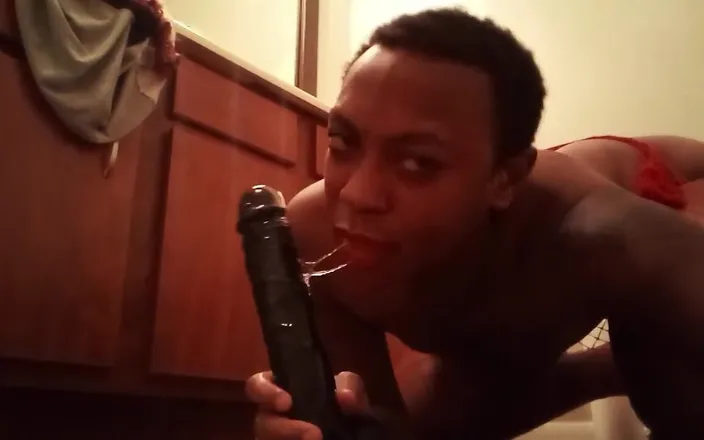 Pharoah Zeus: 11inch Dildo Throat Fucking and Sloppy Gagging (bonus Scene 2)