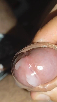 Man Gets Covered in Sticky Cum